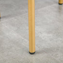 Set 4 Sgabelli Imbottiti Ø41,5x46 cm in Poliestere Vellutato Oro e Grigio