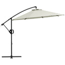 Ombrellone da Giardino Decentrato 8 Stecche Ø3x2.6 m in Alluminio Metallo e Poliestere
