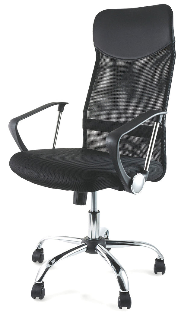 acquista Sedia Poltrona Direzionale in Tessuto da Ufficio Soriani Nera