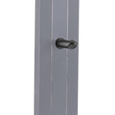 Doccia Solare da Giardino 30L Miscelatore e Lavapiedi in Alluminio Sined Lea Argento