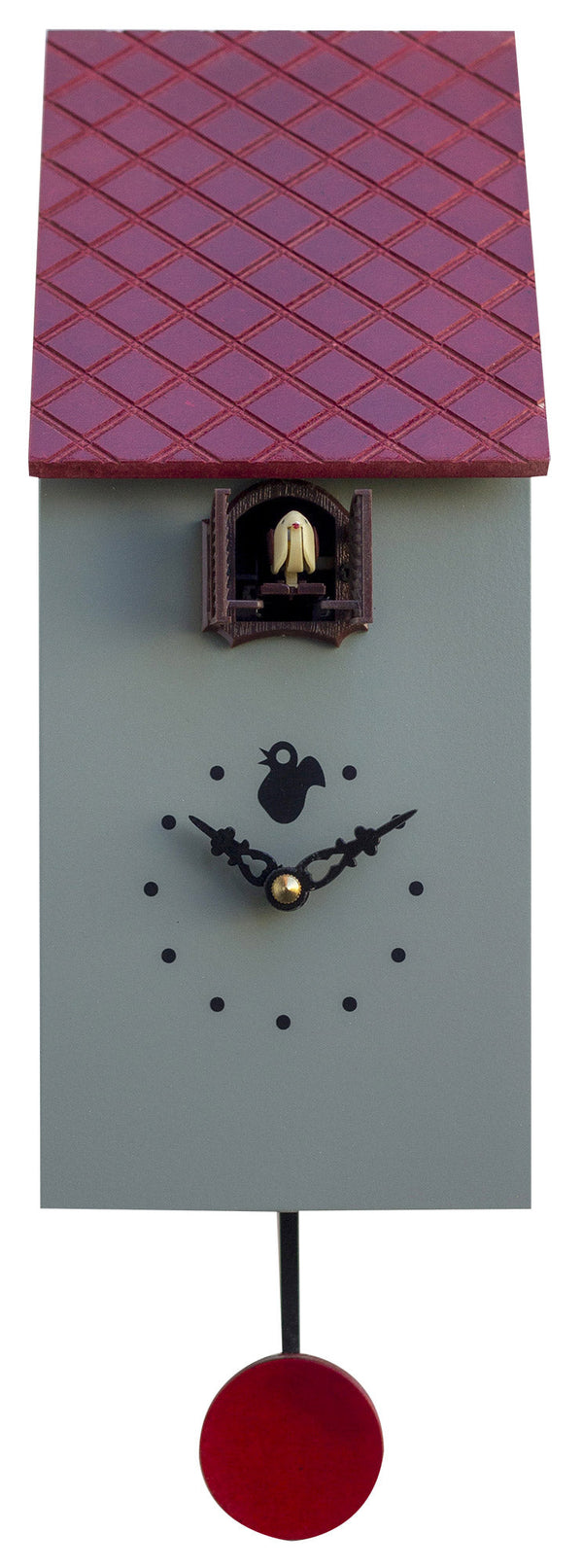 Orologio a Cucù da Parete 13x30x12 cm Pirondini Italia Portofino Grigio Cemento online