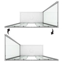 Box Doccia Angolare 2 Ante Scorrevoli In Cristallo Trasparente 6mm H185 Fosterberg Kolding Duo Varie Misure