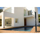 Doccia Solare da Giardino 28L Miscelatore e Lavapiedi ATI Docce N Grigio Antracite