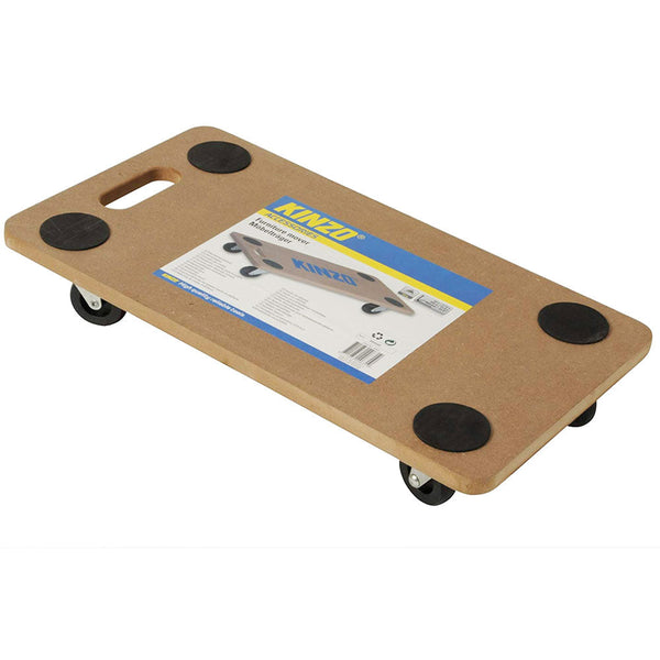 Carrello Pedana con Ruote Sposta Carichi Mobili in Legno Carico Max 150kg Kinzo prezzo