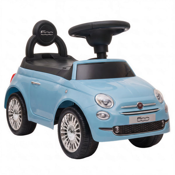 Macchina Cavalcabile per Bambini 12-36 Mesi Licenza Fiat 61x28x38,3 cm con Musica e Clacson in PP Blu sconto