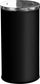 Cestino Gettacarte Ø38,5 cm in Metallo Nero Opaco 52L con Coperchio Girevole
