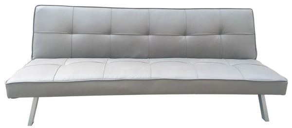 sconto Divano Letto 3 Posti 81x71x178 cm in Similpelle Motti Clarelle Grigio