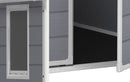 Casetta da Giardino Porta Attrezzi 183,5x111x200,5 cmin Resina Effetto Legno Keter Manor Pent 6x4 Grigia