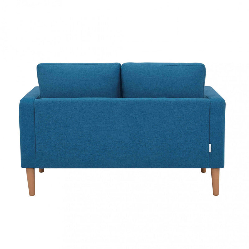 Divano 2 Posti Ramsey 137x73x82 h cm in Tessuto Blu
