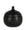 Candela con Coperchio Ø14x14 cm in Ceramina Canister Nero