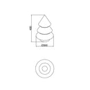 Lampada Albero di Natale LED da Terra Interno/Esterno 16 Colori H49cm Arkema P110