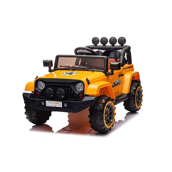 acquista Macchina Elettrica per Bambini Fuoristrada Adventure 12V con Telecomando Giallo