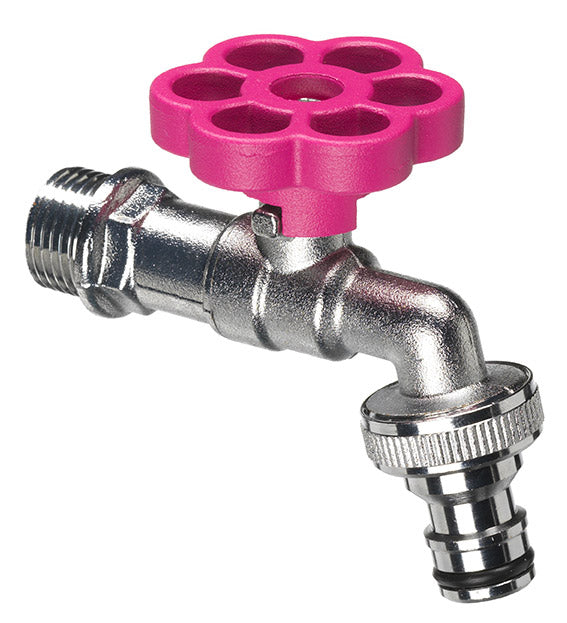 Rubinetto a Sfera per Fontana da Giardino con Fiore Colorato Belfer RUB/029 Ciclamino sconto