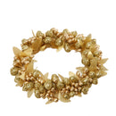 Set 6 Giro Candela con Bacche Ø10 cm Oro