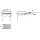 Asse da Stiro Pieghevole a Scomparsa per Cassetto Estraibile 94,5 cm Emuca Bianco