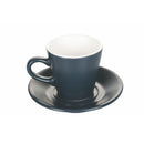 Set 6 Tazzine da Caffè con Piattino e Stand Ø6x6 cm in Gres VdE Tivoli 1996 Shades of stone