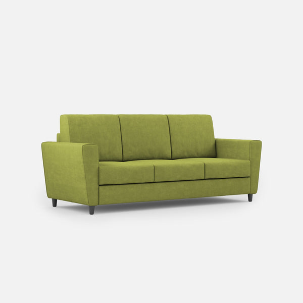 Divano 3 Posti 212x85x85 cm Yasel in Tessuto Verde prezzo