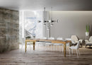 Tavolo Allungabile 160-420x90x77 cm Karamay Quercia Naturale