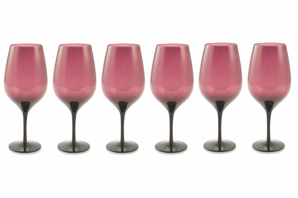 Set 6 Calici Ø7x25 cm in Vetro Villa d'Este Home Tivoli Happy Hour Viola online