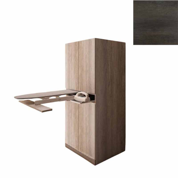 online Mobile Lavanderia a Colonna per Lavatrice o Asciugatrice con Asse da Stiro in Nobilitato Unika Olmo Scuro