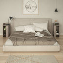 Set 2 Comodini 25x25x60 cm in MDF Elos Light Mocha