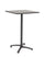 Tavolo da Bar da Giardino 70x70x110h cm in Alluminio e HPL Claret Alto Antracite Dark