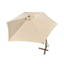 Ombrellone da Giardino Zenith Decentrato Ø3 m in Acciaio Tortora