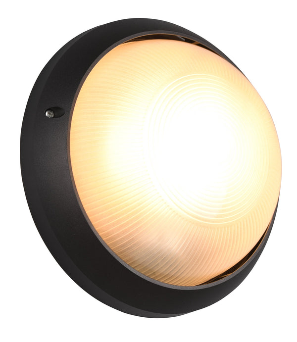 acquista Plafoniera da Esterno Attacco E27 in Alluminio Nero Opaco