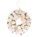 Corona Artificiale con Fiori di Rose 30 cm 