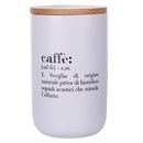 Barattolo Caffè Double Face 750 ml in New Bone China VdE Tivoli 1996 Bianco