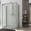 Box Doccia 3 Lati 1 Anta Scorrevole In Cristallo Trasparente 6mm H185 Fosterberg Kolding Trio Varie Misure