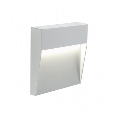 acquista Faretto Segnapassi a Semi Incasso da Esterno a LED Piccolo Sovil Geo Square Bianco