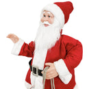 Pupazzo Babbo Natale H80 cm con Suoni e Movimento Rosso