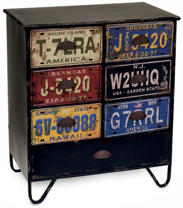 Cassettiera 7 Cassetti in Legno Targa prezzo