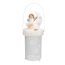 Lanterna in Metallo in Resina bianco angelo cm Ø14xh37/45