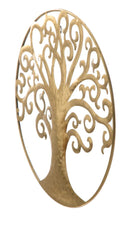 Pannello Albero della Vita Oro Glam Ø70x1,8 cm in Ferro Oro