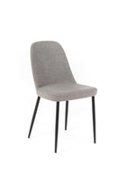 Set 4 Sedie 55x46xH85 cm in Tessuto Tamara Grigio Chiaro