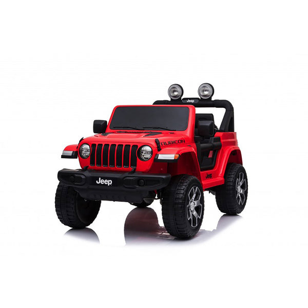 Macchina Elettrica per Bambini Fuoristrada Jeep Wrangler Rubicon 12V con Telecomando Rosso prezzo