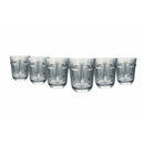 Set 6 Bicchieri Acqua Vis à Vis in Vetro VdE Tivoli 1996 Grigio scuro