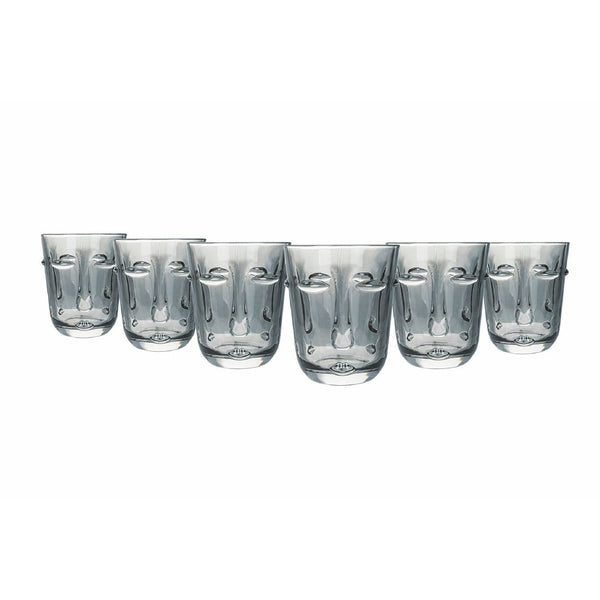 Set 6 Bicchieri Acqua Vis à Vis in Vetro VdE Tivoli 1996 Grigio scuro prezzo