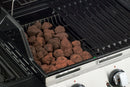 Barbecue a Gas GPL Pietra Lavica 3 Fuochi 15kW con Fornello Laterale Sochef Golosone 3