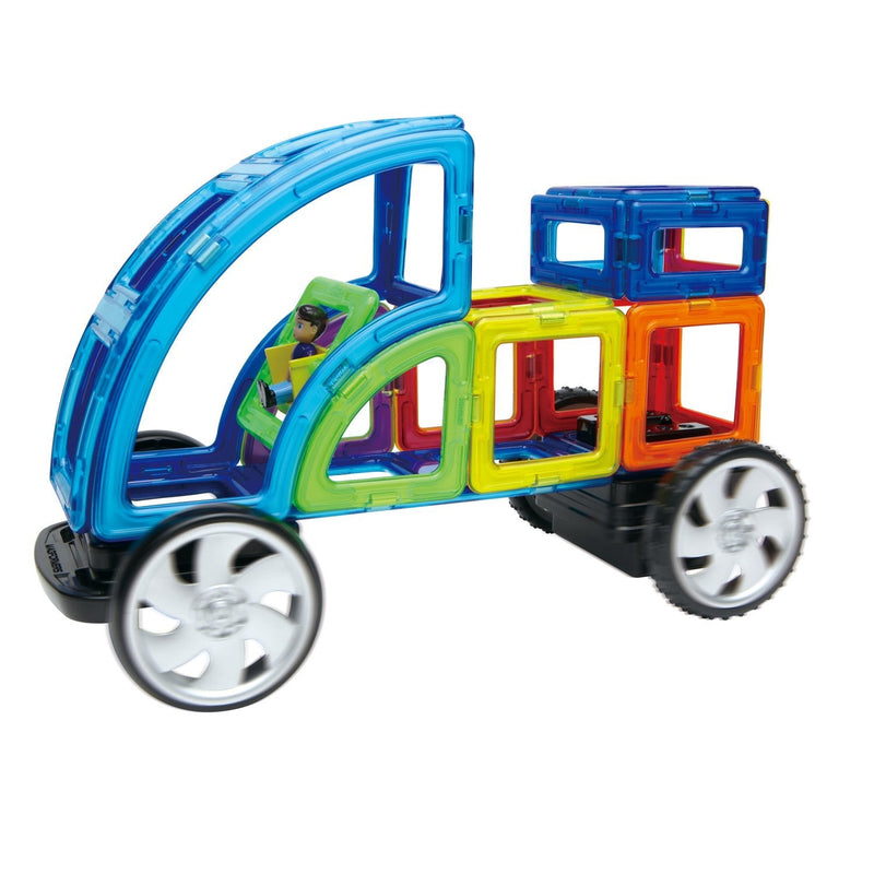 Costruzioni Magnetiche 3D Gioco Calamitato 52 Pezzi Magformers Auto Radiocomandata