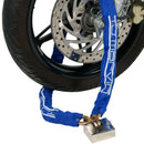 Kit Antifurto Lucchetto e Catena 170 cm in Acciaio per Moto Scooter T.J. Marvin Z029 Rosso