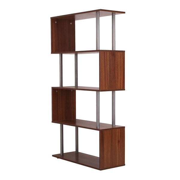 sconto Libreria da Parete in Legno Noce 80x30x145 cm