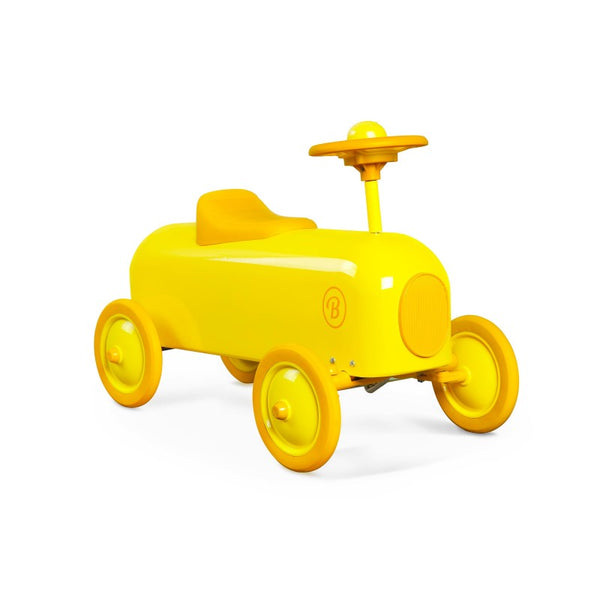 sconto Auto Cavalcabile Vintage da Corsa per Bambini Baghera Racer Lemon