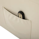 Poltrona Alzapersona Elettrica 1 Motore in Similpelle Crema