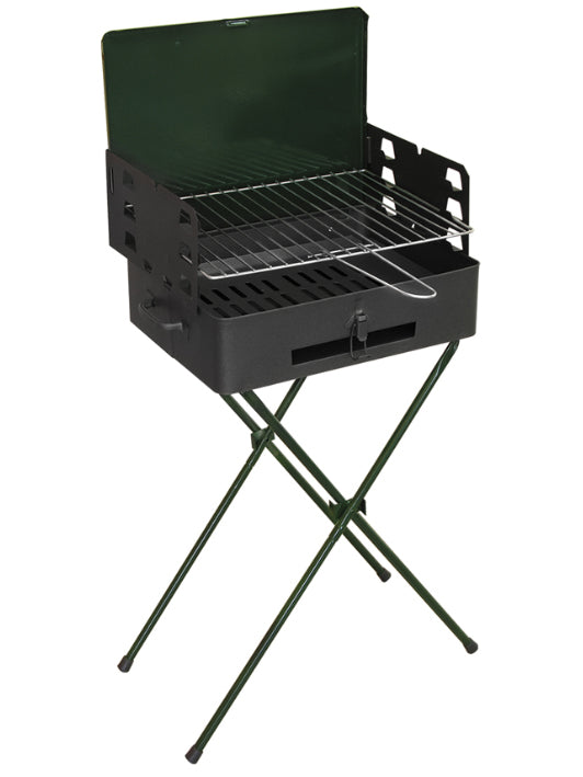 prezzo Barbecue a Carbone Carbonella Portatile 42x31x77 cm Nero e Verde