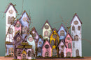 Set 2 Villaggio Legno 22 H 27 cm