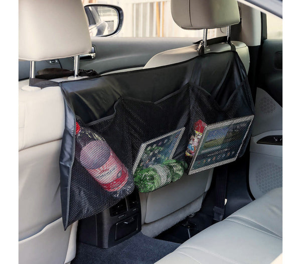 online Organizer Sedile Posteriore Auto 3 Tasche in Tessuto Nero