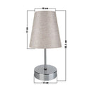 Lampada da tavolo Estelya  cromo beige